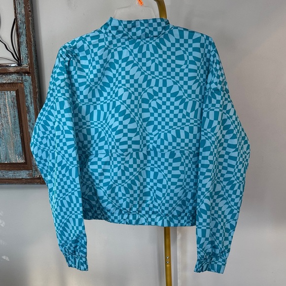 rue21 Turquoise Checkerboard Half-Zip Pullover NWT XL - Picture 6 of 9
